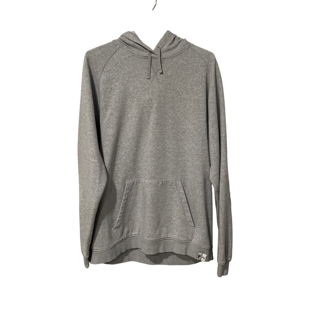 Puma, Gray Hoodie, with Pocket, Size XL, NB4